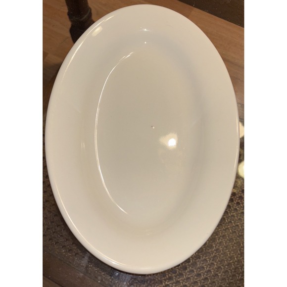 American Commercial China Co. Other - VTG Chunky Restaurant Ware Oval Dish American Commercial China Co. White 9X6